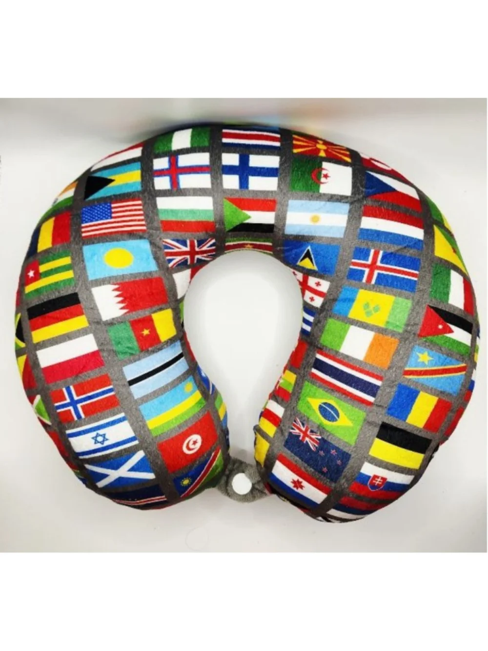 Unisex Travel Neck Pillow One Size Multi-Color Country Flags